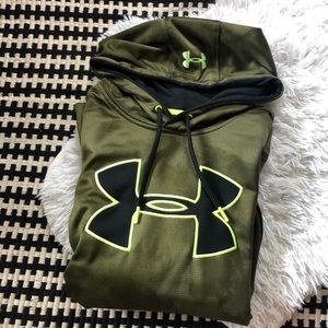 Olive green under armour hoodie